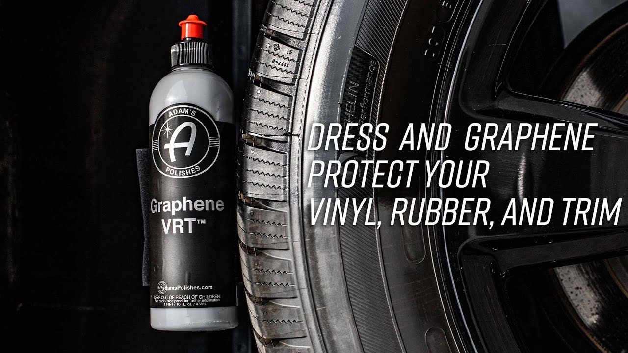 Adam's Graphene VRT 16oz Vinyl, Rubber, Tire & Trim Dressing (16 oz)