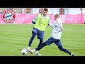 Müller, Davies & Co. score nice goals at FC Bayern training