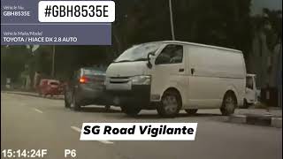 12jul2021 Marsiling Lane GBH8535E toyota hiace Failing to give way at uncontrolled junction