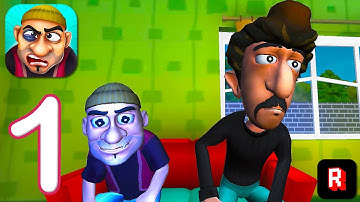 Scary Robber Home Clash - Tutorial and Levels 1-5 Gameplay Walkthrough Video Part 1 (iOS, Android)