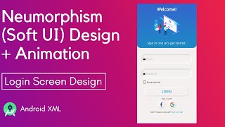 Neumorphism (Soft UI) Login Screen Design | Android Studio | Speed Code screenshot 2