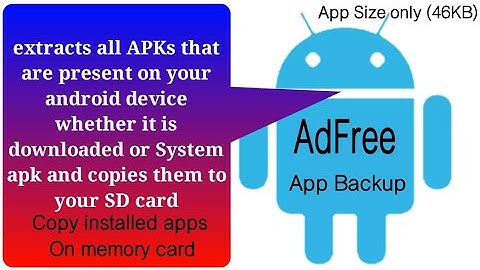 how to Copy installed app on SD card | app backup | Android