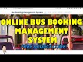 Online bus booking management system using phpmysql free source code download