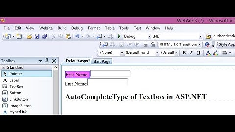In this video you will learn about atuocompletetype property of a textbox control in ASP.NET-C#