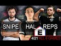 TSM ImperialHal, Snip3down, and Reps [All 6 games from E Sports Arena] 4/21