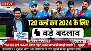 ICC T20 World Cup 2024 | Team India final squad for T20 World Cup 2024 |India T20 World Cup squad