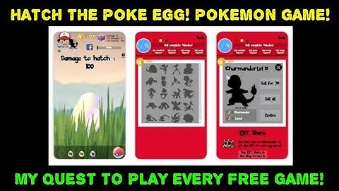 Hatch the PokeEgg! Pokemon game! My Quest To Play Every Free Game!