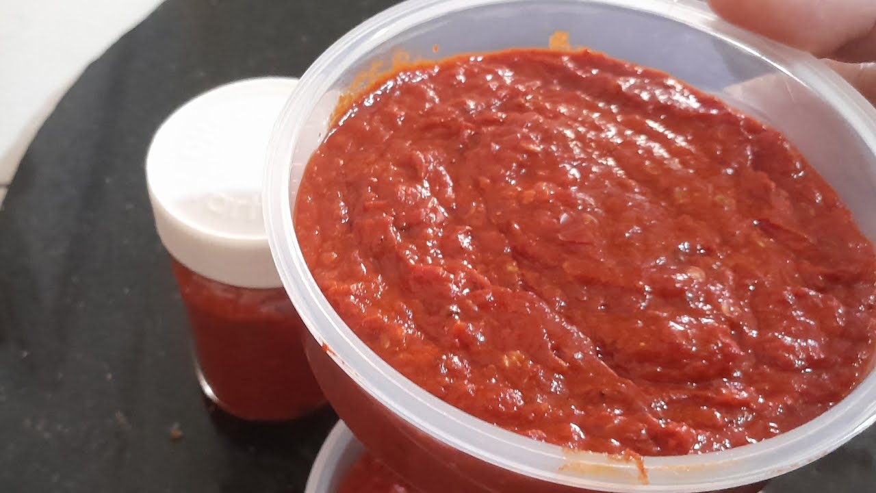 خدميها في دارك وماتزيدي تشريها 🌶هريسة فلفل حار بطريقة ساهلة 