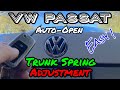 VOLKSWAGEN PASSAT - Automatic Trunk Opening/Tension Adjustment