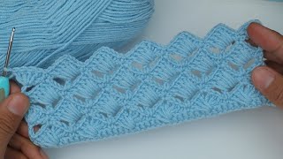 It ends incredibly quickly! New Crochet pattern for baby blanket, shawls, bag, scarf