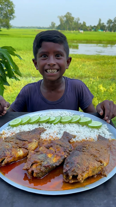 Spicy Fish curry with Rice Eating #Mukbang #EatingShow #BigBites #shortsfeed #fish