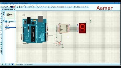 Up Counter Using Arduino in Proteus