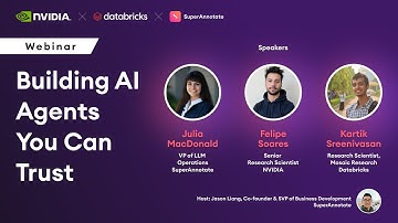 NVIDIA, Databricks, and SuperAnnotate Webinar: Building AI Agents You Can Trust