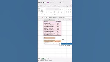 Düşeyara-Vlookup Formülü İle İlgili Çok Az Bilinen Bir Uygulama #excel #exceldersleri #exceltips
