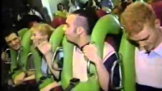 *NSYNC and Rosie O'Donnell ride the Hulk roller coaster