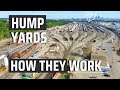 Hump yard in action at bnsfs northtown yard  how it works and switches rail cars