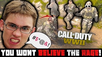 The ANGRIEST TRASH TALKING KID on COD WW2! (HE HIT ME OFFLINE?)
