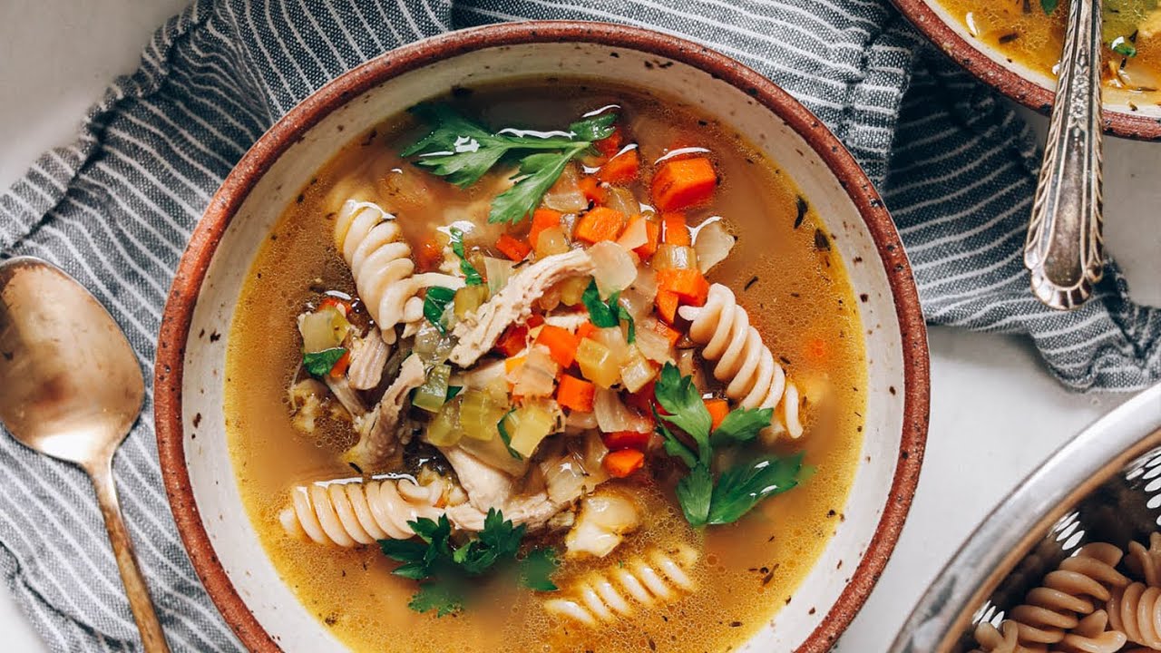 1-Pot Chicken Noodle Soup (Classic or Immune-Boosting) | Minimalist ...