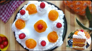 3 USEFUL TIPS | Pineapple Cake Recipe | Without Oven | SIMPLE PINEAPPLE CAKE