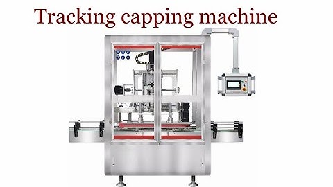two head positioning tracking capping machine for 4L&5L Lubricant oil bottle