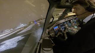 EMB-190 LOT Polish Airlines SP-LMA EPWA Warsaw Airport Approach and Landing Winter