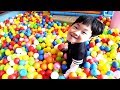 Indoor Playground Fun for Kids Cafe Baby Play Area Slides Ball Toys Family Play