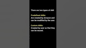 #shorts Types of AMI. #learnomate technologies