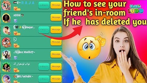 How to see your yalla ludo friend