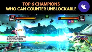 Top 6 unblockable counters| Marvel contest of champions