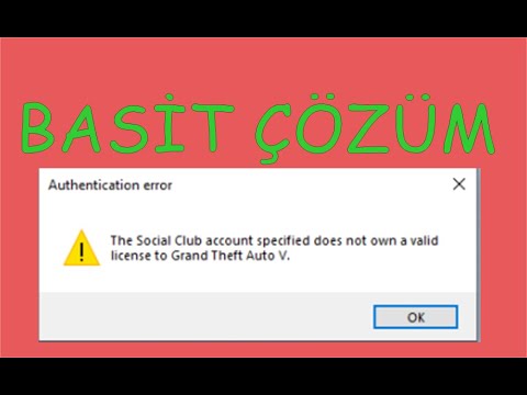 Social club account specified does not own valid license FİVEM GTA 5 ÇÖZÜMÜ