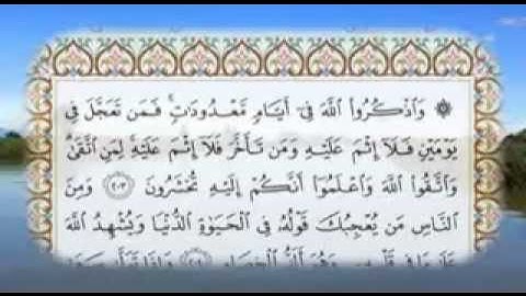 سوره بقره 203 تا 218 - شیخ مشعری الافاسی