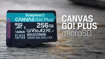 Cartão microSD Classe 10 -  V30, U3, A2 - Canvas Go! Plus microSD - Kingston Technology