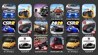 Crazy For Speed, Car Stunts, Traffic Rider, Car Stunts 3D, CSR Racing 2, Asphalt 8... screenshot 2