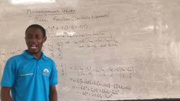 Microeconomic theory: Quasi function, Quasi concavity/convexity, Part 2