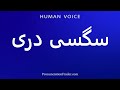 How To Pronounce سگسی دری 