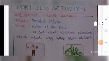 How to write module 1 | Portfolio 1 | Telugu |