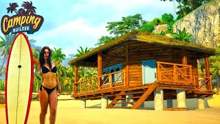 Building An Amazing Tropical Resort | Camping Builder Gameplay | First Look screenshot 2