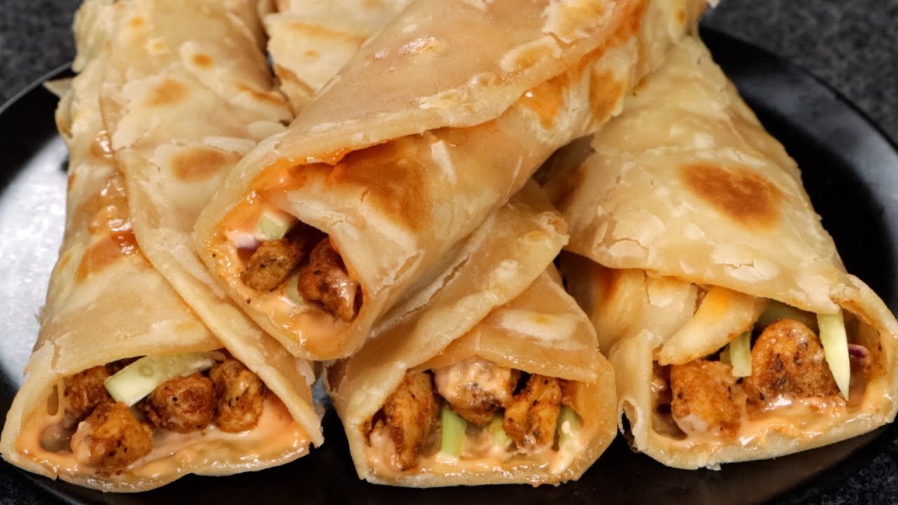 Chicken Rolls Recipe | Chicken Tortilla wrap - YouTube