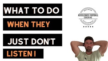 COACHES: What to do when a player isn’t LISTENING 👂 (Clear Strategy)