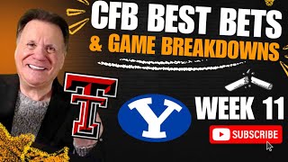 High Noon Big 12 Battle Byu Vs Texas Tech Predictions Best College Football Picks Week 11