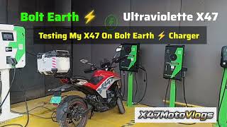Testing Bolt Earth with Ultraviolette X47 Recon | Expanding 2 Wheeler Fast-Charging Network in India