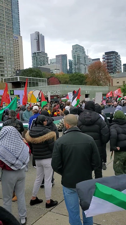 Palestinian Canadians Protest.  9 Oct 2023.