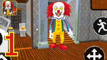 Neighbor Clown Scary Escape 3D Level 1 - 3 Gameplay Walkthrough Part 1