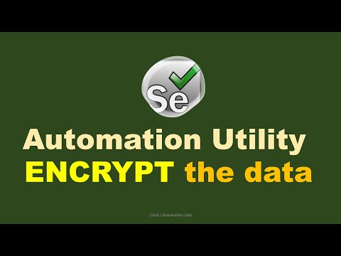 How to Encrypt passwords in Test automation