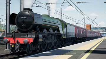 100mph Flying Scotsman (RE-Record) Train Sim World 4 - East Coast Mainline