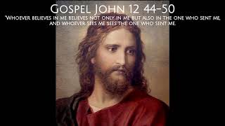 Gospel John 12 44-50  | 29 April 2026