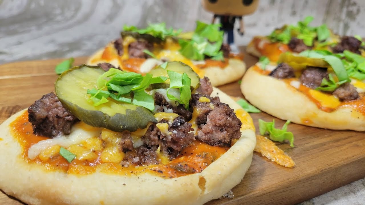 How to Make Cheeseburger Flatbread YouTube