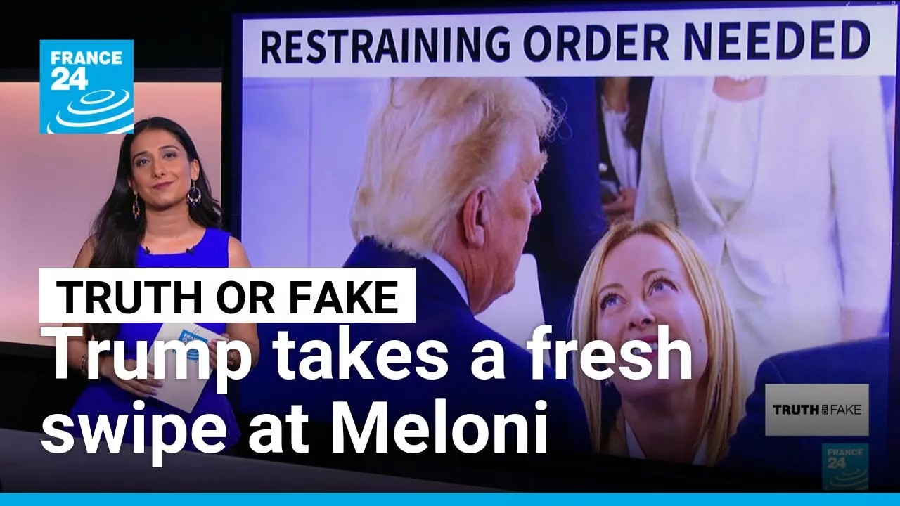 ‘Restraining order needed’: Trump shares doctored Meloni meme to reignite feud • FRANCE 24