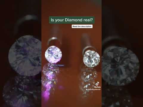 Is your diamond real or fake? Check the description for the results! #diamonds #diamondfail #debunk