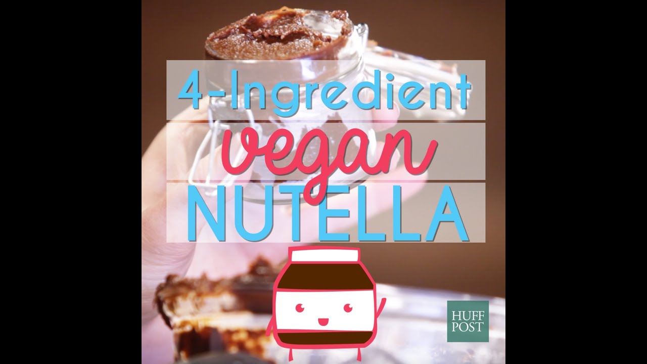 vegan recipes easy 4-Ingredient Vegan Nutella